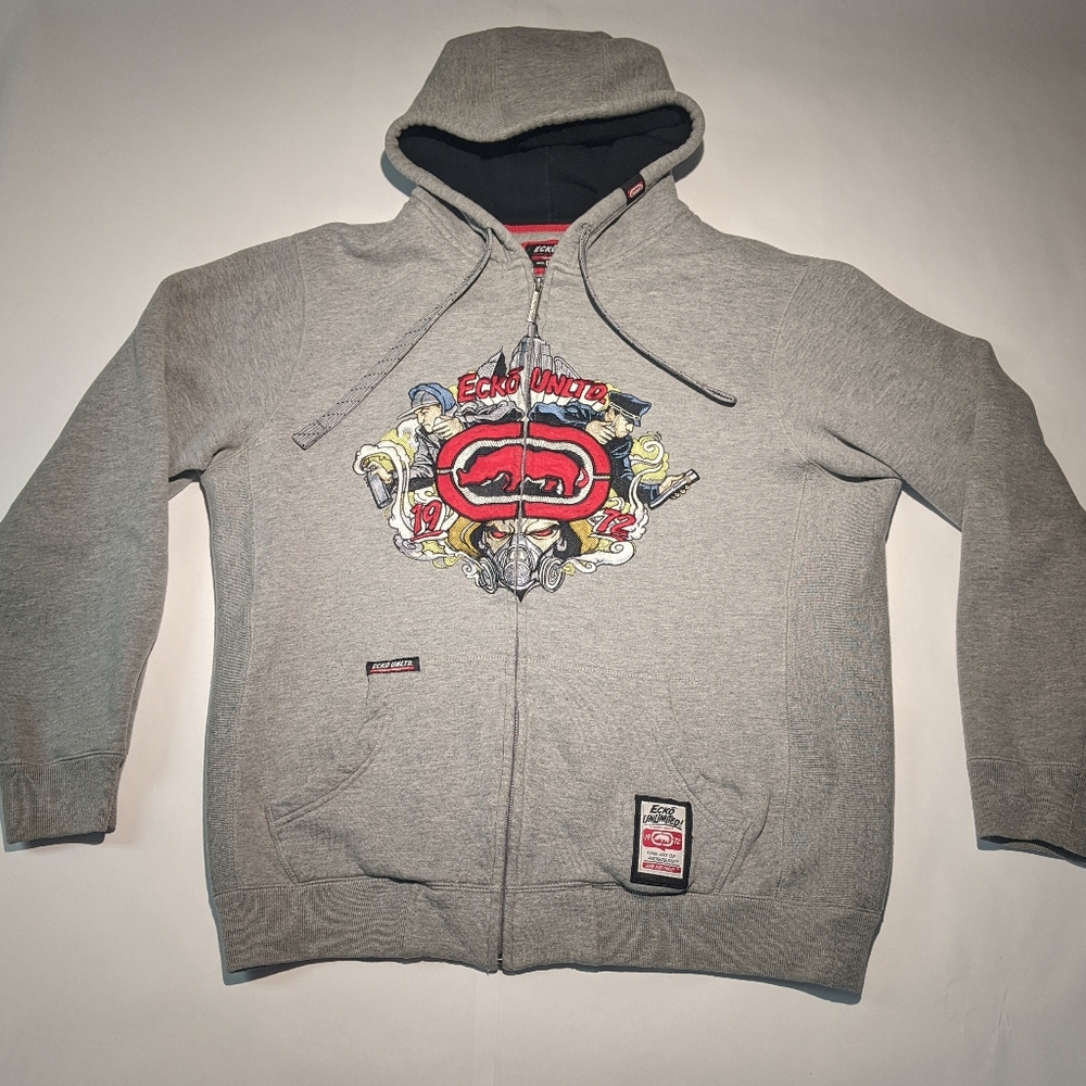 Ecko Unltd. Mens Large Zip Up Hoodie
